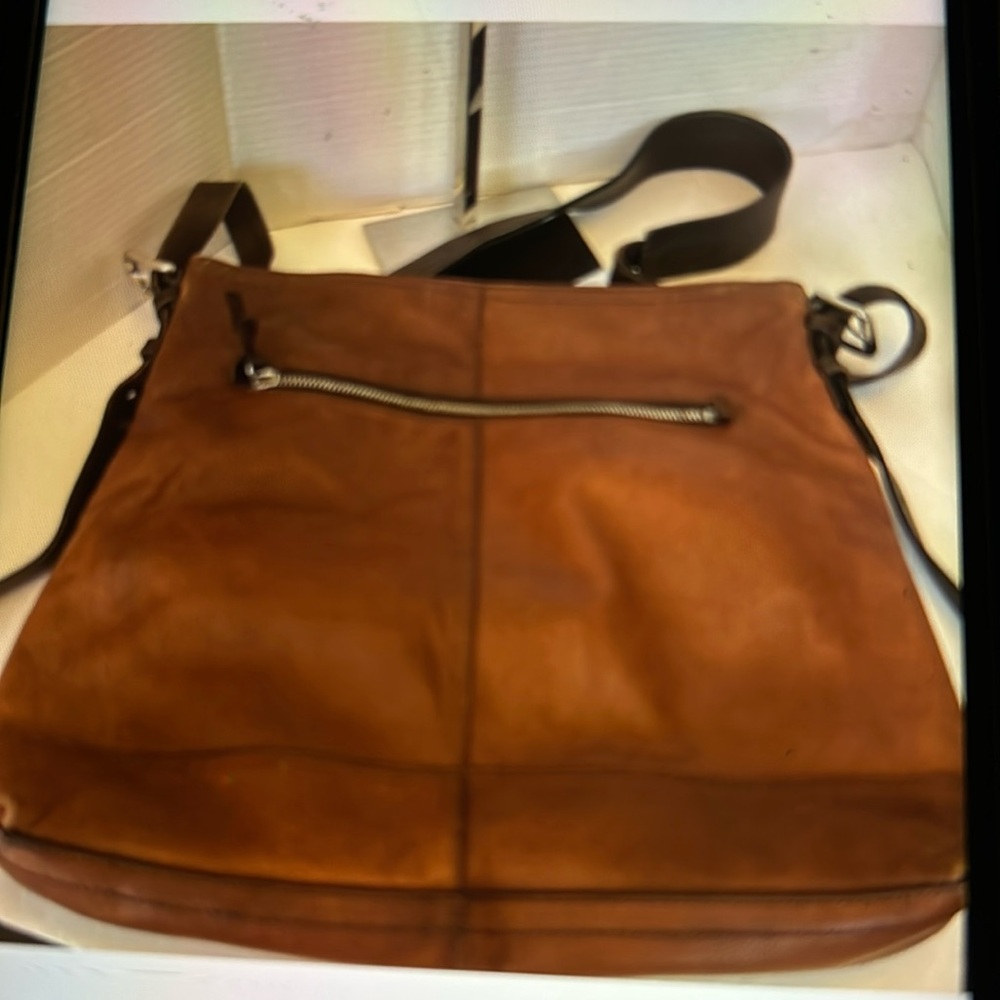 GUC. Rare vintage coach brown hobo Crossbody satchel. Unisex.